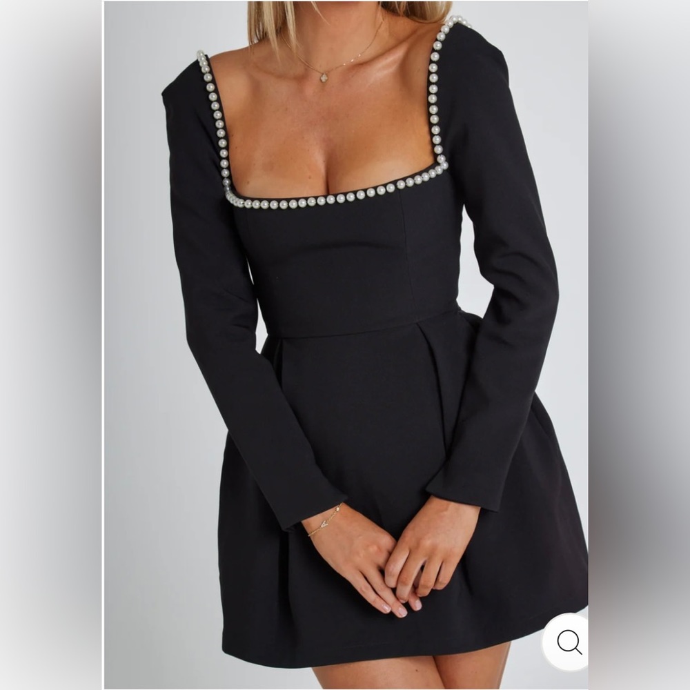 THE ULTIMATE MUSE PEARL DRESS | BLACK